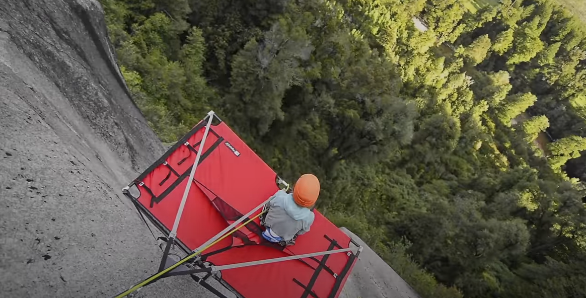 comfortable portaledge to admire view