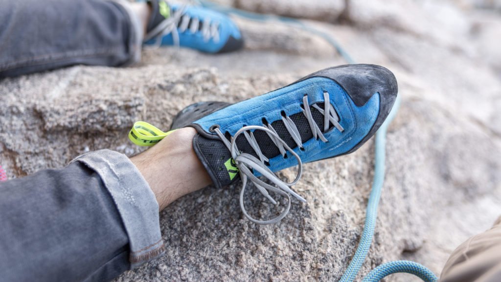 do you wear socks with climbing shoes